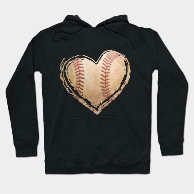 Heart Baseball Hoodie by TeeSky